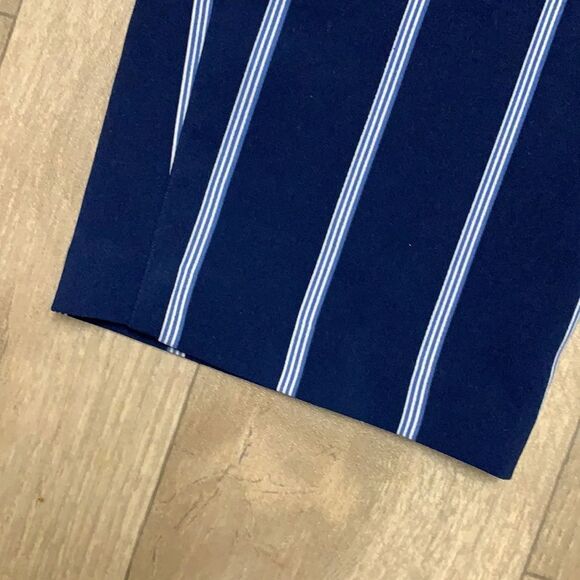 Womens Old Navy Cropped Casual Striped Pants - Picture 3 of 9